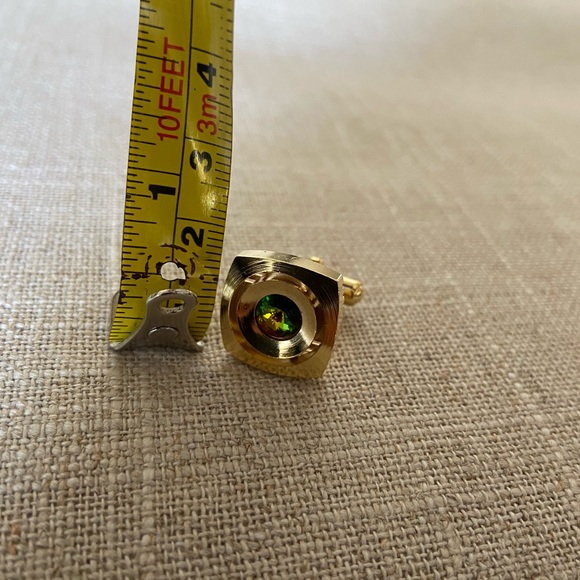 Brand new a set of Crystal Cuff Links & Tie Pin & Tie Clip with box (VTG) - Picture 8 of 9